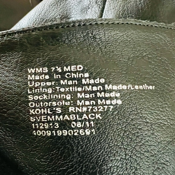 Vera Wang Over the Knee Leather Boots in Black - Style SVEMMABLACK - Size 7.5 - Picture 16 of 16